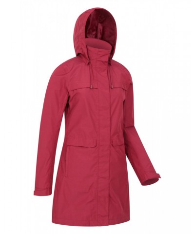 Cloud Burst Textured Womens Waterproof Jacket Berry $27.90 Jackets