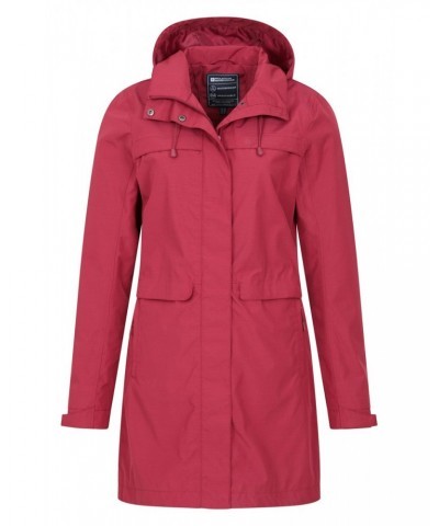 Cloud Burst Textured Womens Waterproof Jacket Berry $27.90 Jackets