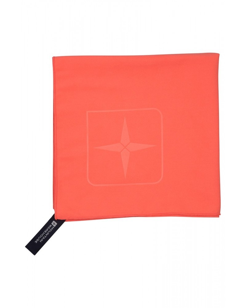 Microfibre Travel Towel - Medium - 120 x 60cm Coral $11.50 Travel Accessories