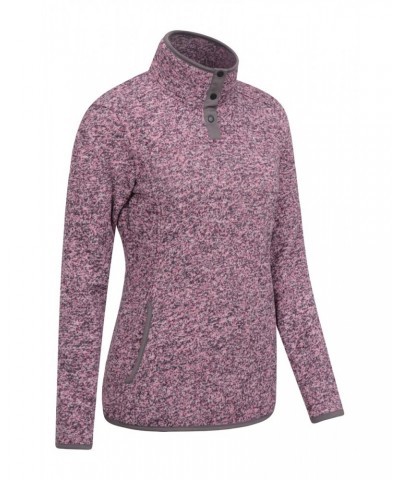 Idris Womens High Neck Fleece Pink $12.99 Fleece