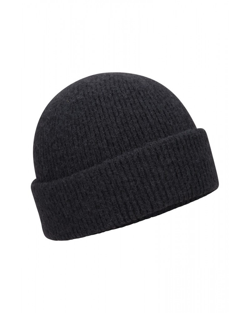 Soft Rib Mens Recycled Beanie Black $10.82 Accessories