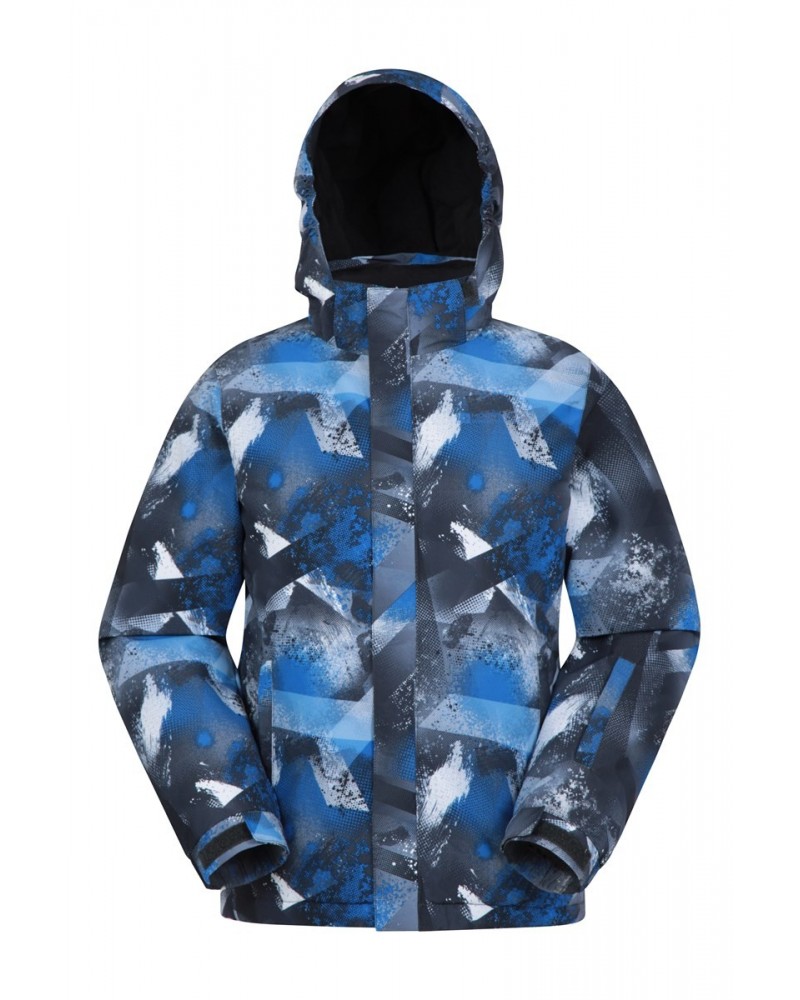 Mogal Printed Kids Ski Jacket Blue $21.15 Ski