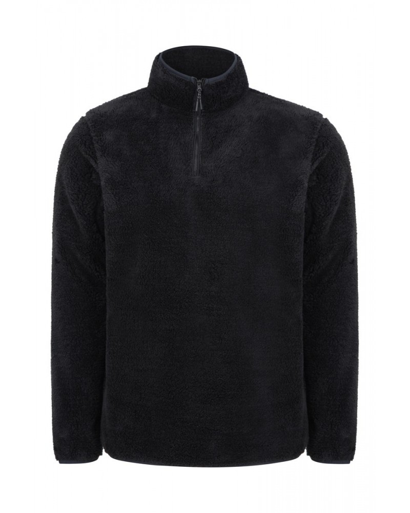 Palmas Mens Half-Zip Fleece Black $15.89 Fleece