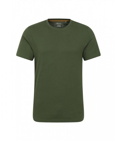 Eden Mens Organic Plain T-Shirt Khaki $10.19 Tops