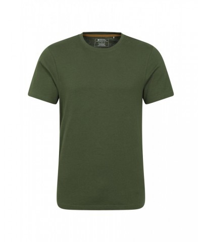 Eden Mens Organic Plain T-Shirt Khaki $10.19 Tops