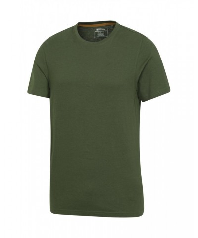 Eden Mens Organic Plain T-Shirt Khaki $10.19 Tops