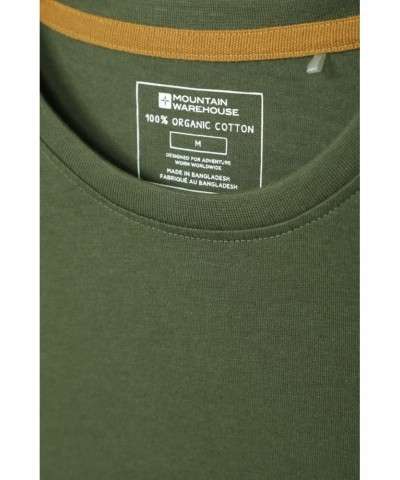 Eden Mens Organic Plain T-Shirt Khaki $10.19 Tops