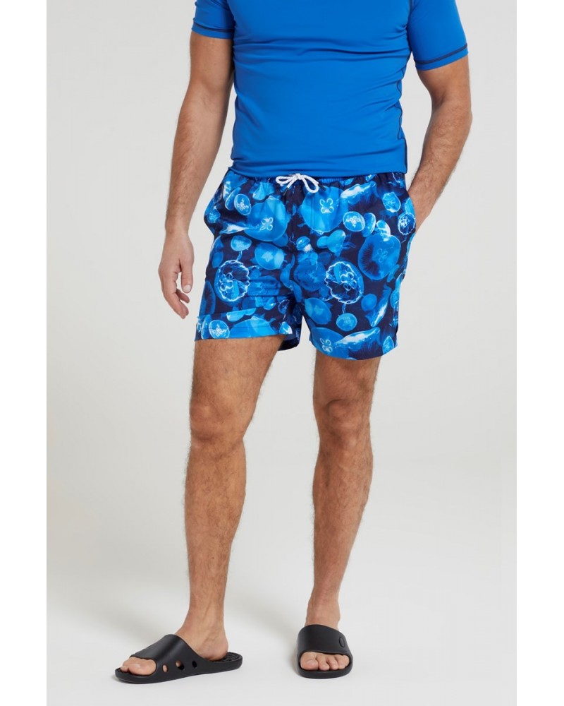 Atlantic Mens Recycled Swim Shorts Marine Blues $16.19 Pants