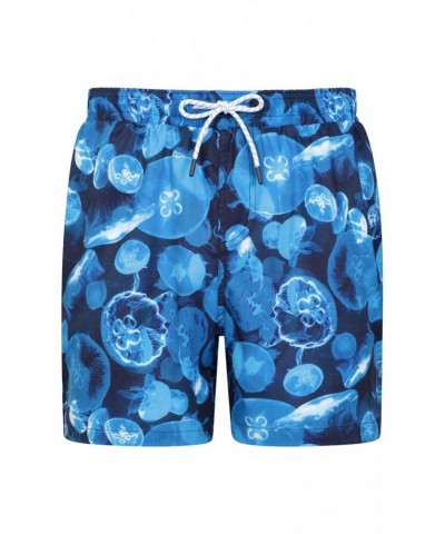 Atlantic Mens Recycled Swim Shorts Marine Blues $16.19 Pants