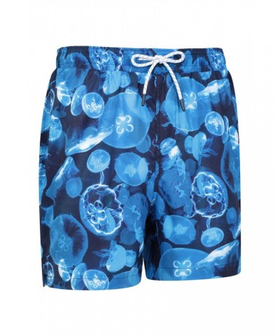 Atlantic Mens Recycled Swim Shorts Marine Blues $16.19 Pants