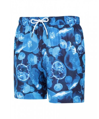 Atlantic Mens Recycled Swim Shorts Marine Blues $16.19 Pants