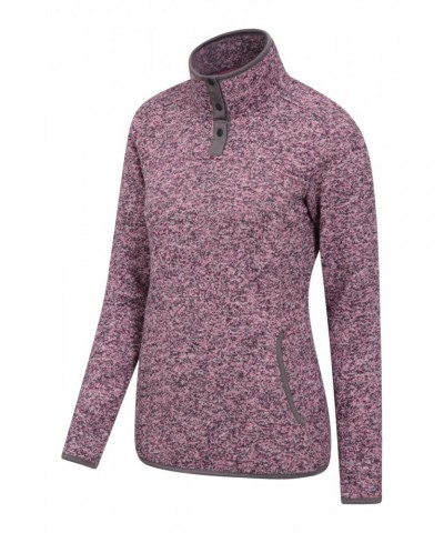 Idris Womens High Neck Fleece Pink $12.99 Fleece