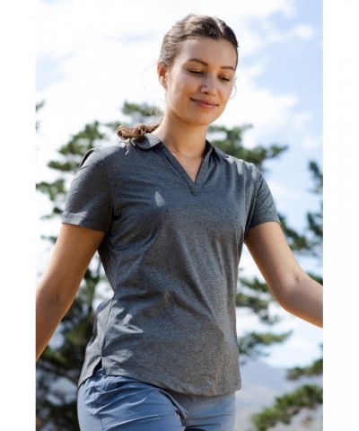 Sporty Womens IscoCool Polo Shirt Charcoal $13.74 Tops