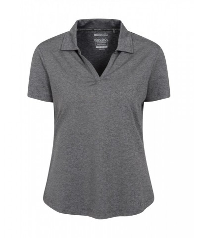 Sporty Womens IscoCool Polo Shirt Charcoal $13.74 Tops