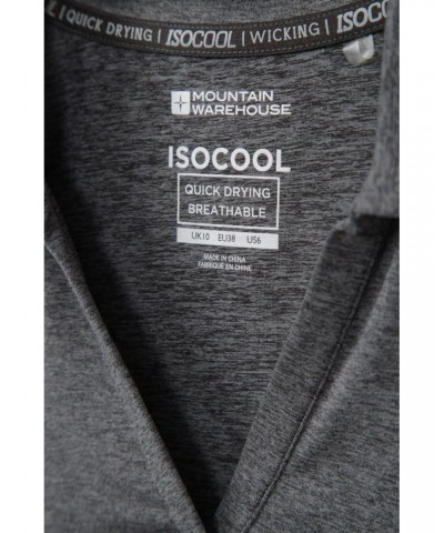 Sporty Womens IscoCool Polo Shirt Charcoal $13.74 Tops