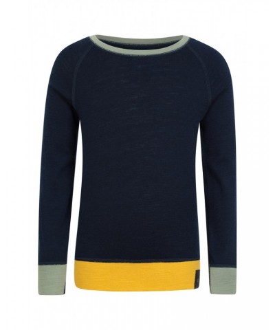 Kids Merino Colour Block Set Navy $25.64 Base Layers