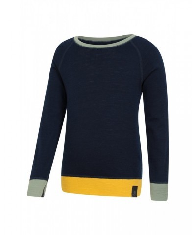 Kids Merino Colour Block Set Navy $25.64 Base Layers