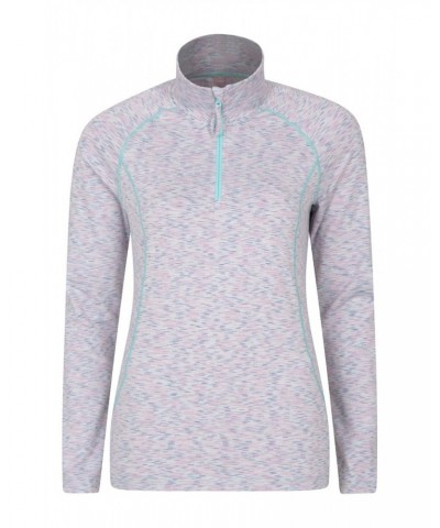 Bend And Stretch Womens Half-Zip Midlayer Lilac $15.18 Tops