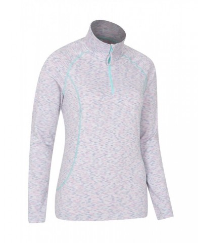 Bend And Stretch Womens Half-Zip Midlayer Lilac $15.18 Tops