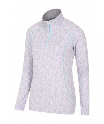 Bend And Stretch Womens Half-Zip Midlayer Lilac $15.18 Tops