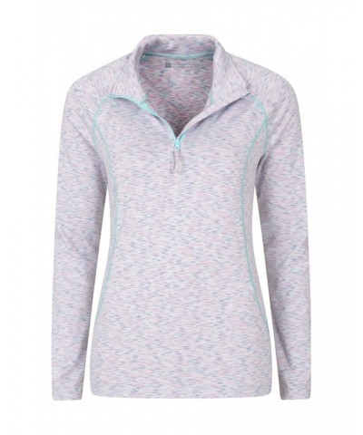 Bend And Stretch Womens Half-Zip Midlayer Lilac $15.18 Tops