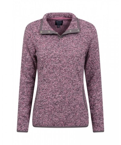 Idris Womens High Neck Fleece Pink $12.99 Fleece