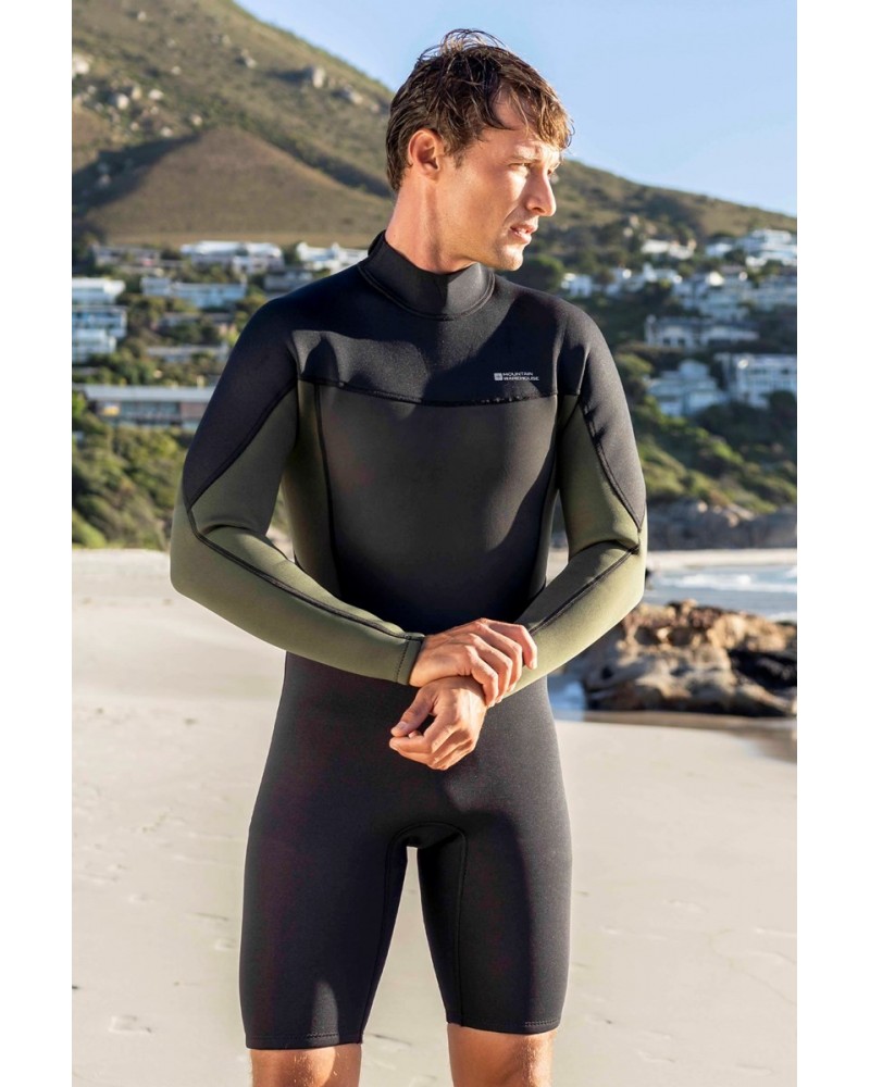 Nassau Mens 3-2mm Shorty Wetsuit Black $47.00 Swimwear