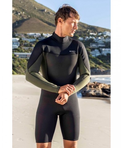 Nassau Mens 3-2mm Shorty Wetsuit Black $47.00 Swimwear