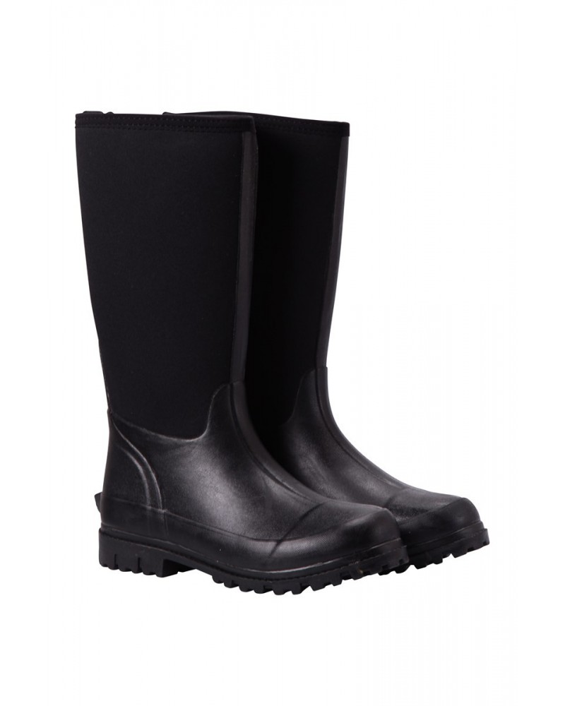 Mucker Womens Neoprene Long Boot Black $43.99 Footwear