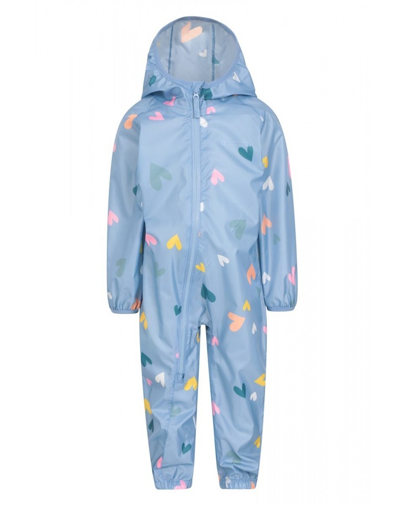 Printed Toddler Recycled Waterproof Rain Suit Lilac $19.46 Jackets