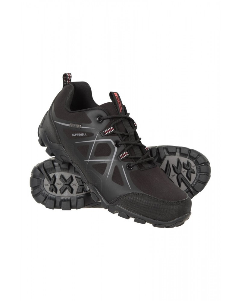 Verve Mens Waterproof Softshell Hiking Shoes Black $26.54 Footwear