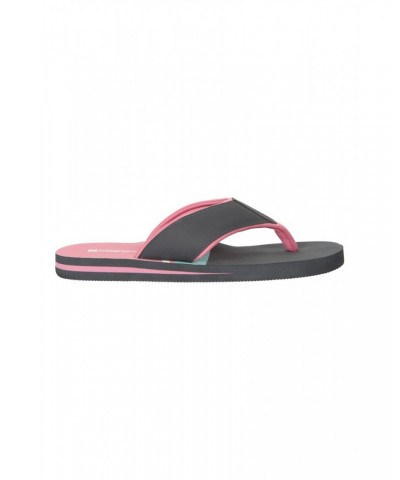 Vacation Recycled Printed Womens Flip-Flops Charcoal $14.30 Footwear