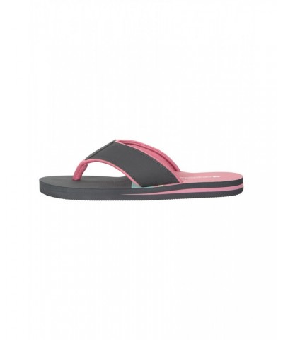 Vacation Recycled Printed Womens Flip-Flops Charcoal $14.30 Footwear