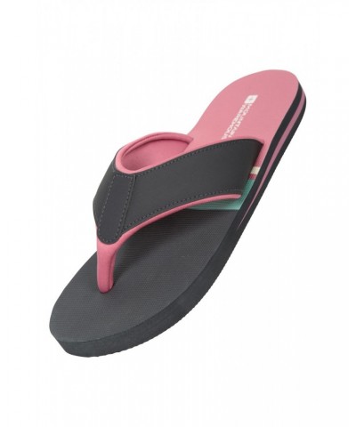 Vacation Recycled Printed Womens Flip-Flops Charcoal $14.30 Footwear