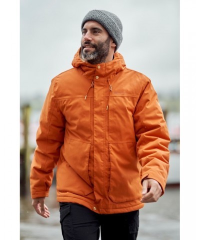 Coastline Mens Sherpa Waterproof Jacket Burnt Orange $46.80 Jackets