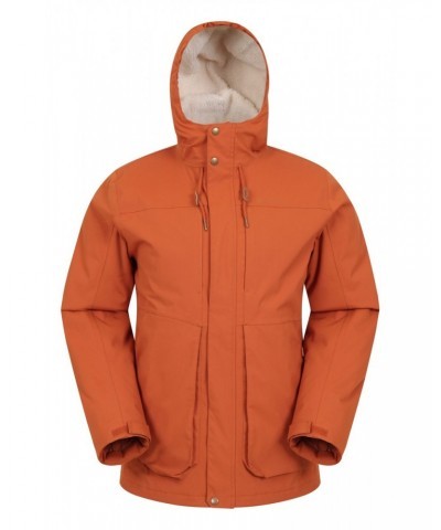 Coastline Mens Sherpa Waterproof Jacket Burnt Orange $46.80 Jackets