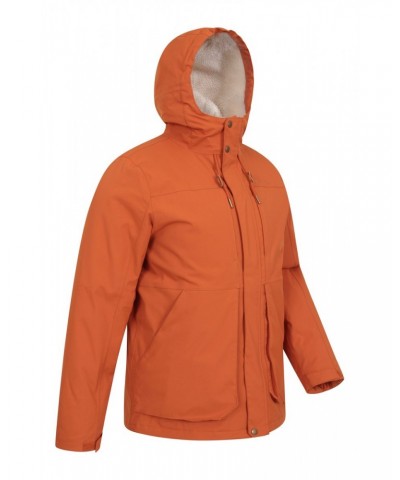 Coastline Mens Sherpa Waterproof Jacket Burnt Orange $46.80 Jackets