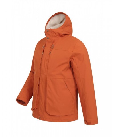 Coastline Mens Sherpa Waterproof Jacket Burnt Orange $46.80 Jackets