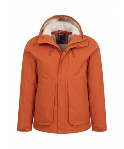 Coastline Mens Sherpa Waterproof Jacket Burnt Orange $46.80 Jackets