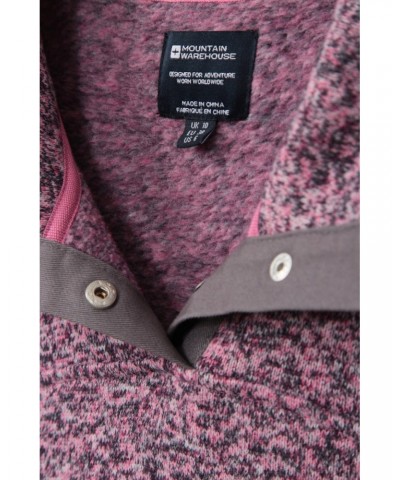 Idris Womens High Neck Fleece Pink $12.99 Fleece