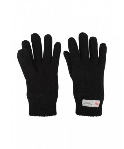 Kids Knitted Thinsulate Thermal Gloves Black $10.99 Accessories