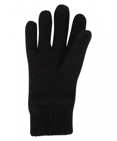 Kids Knitted Thinsulate Thermal Gloves Black $10.99 Accessories