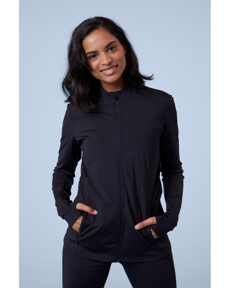 Action Shot Womens Midlayer Black $23.00 Active