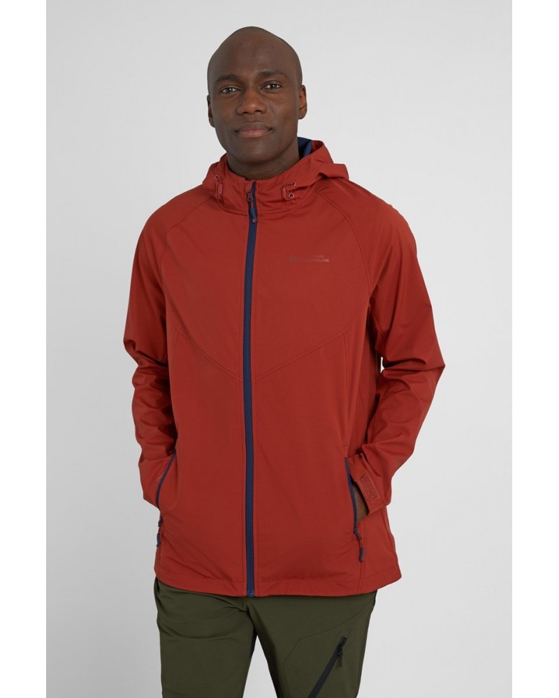 Amble Lightweight Mens Softshell Jacket Rust $21.50 Jackets