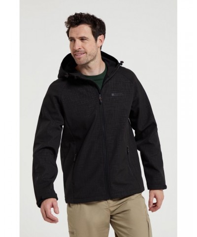 Exodus Printed Mens Showerproof Softshell Charcoal $35.69 Jackets