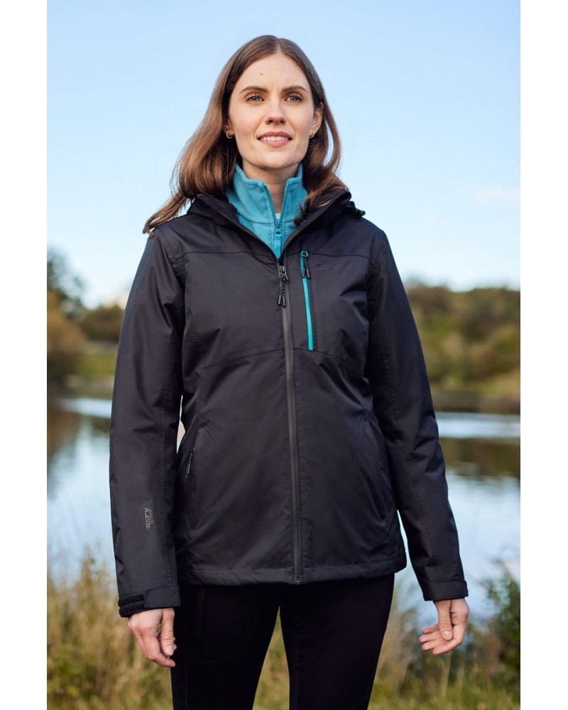 Rainforest II Extreme Womens Waterproof Jacket Jet Black $43.20 Jackets