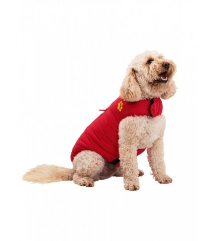 Insulated Water-Resistant Dog Jacket - Medium Red $11.95 Pets