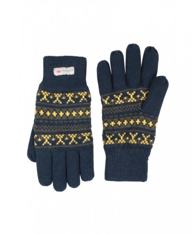 Thinsulate Mens Fairisle Gloves Navy $12.99 Accessories