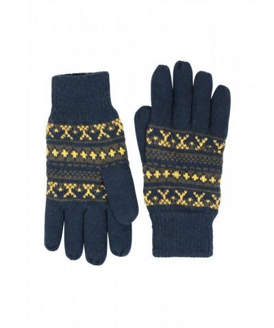 Thinsulate Mens Fairisle Gloves Navy $12.99 Accessories