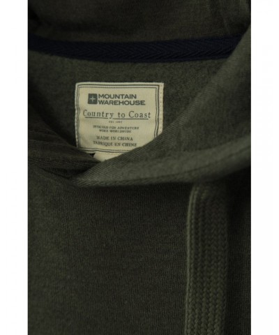 Weymouth Melange Mens Hoodie Khaki $18.14 Tops